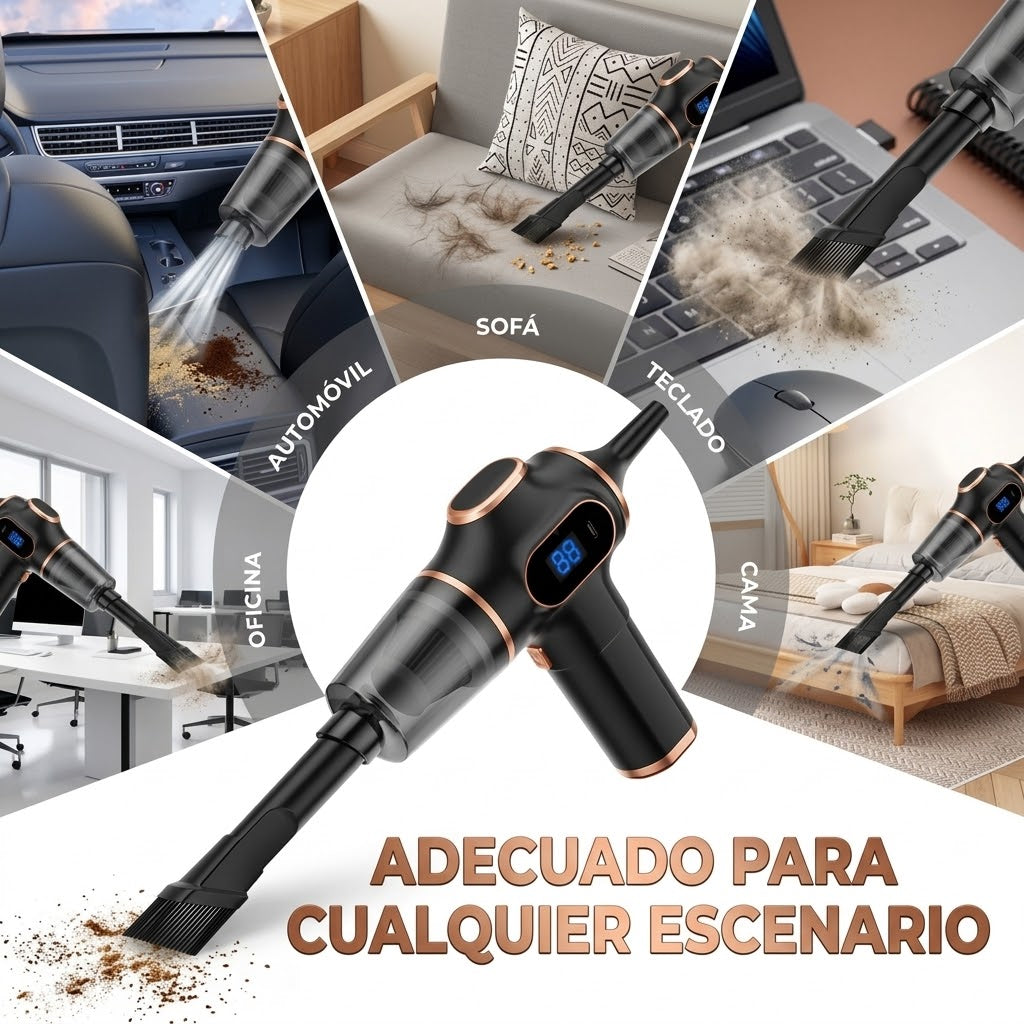 Aspiradora de Mano Inalámbrica para Coche y Hogar