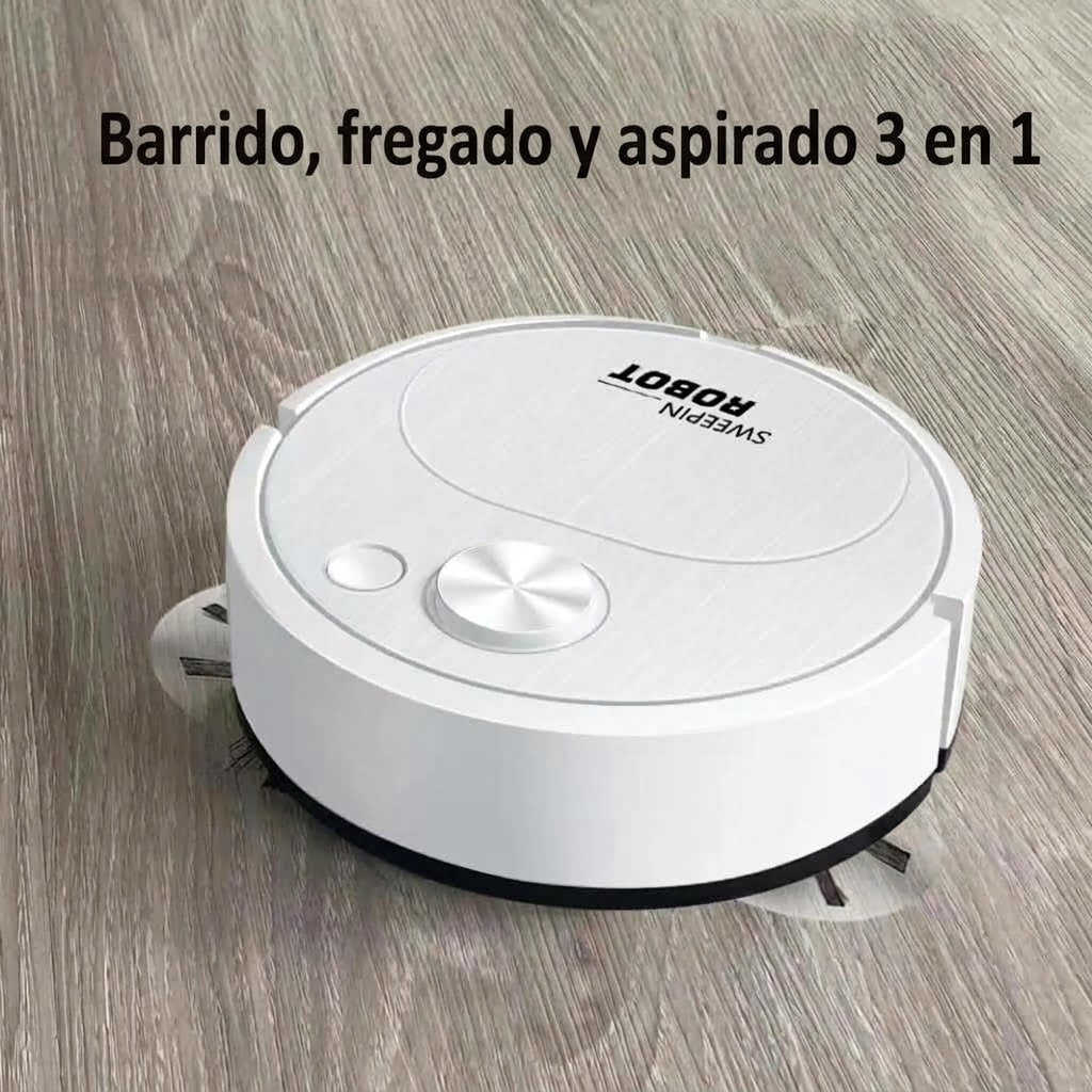 Robot Aspirador y Fregasuelos 3 en 1 Inalámbrico