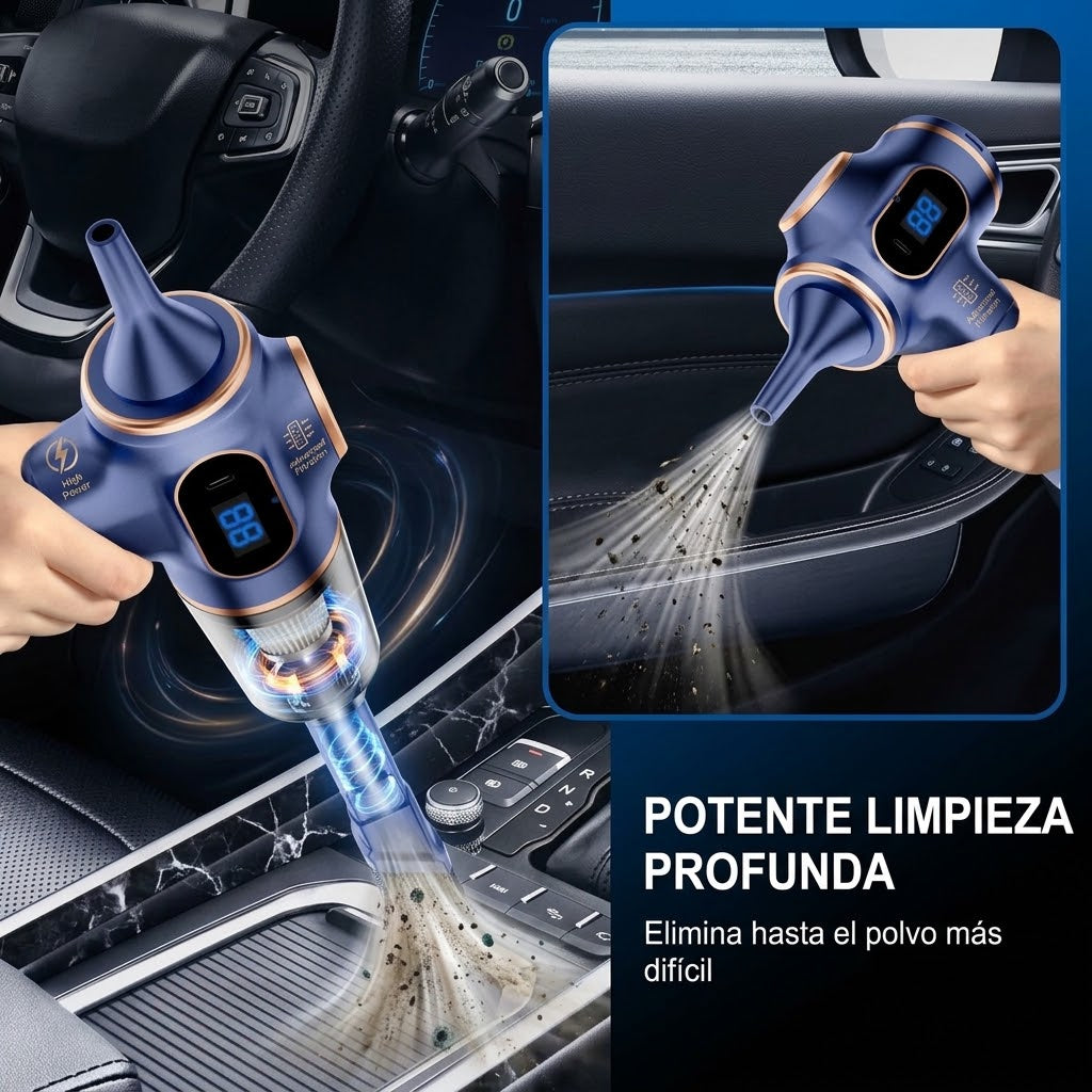 Aspiradora de Mano Inalámbrica para Coche y Hogar
