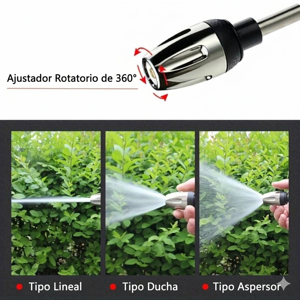 Pistola de Agua a Presión para Lavado de Coches, Jardín y exteriores
